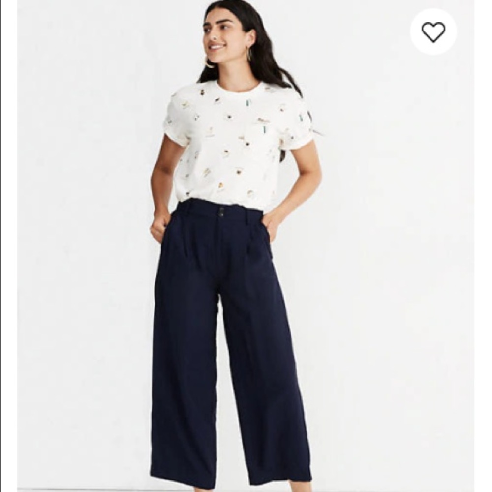 Madewell Drapey Pleated Wide-Leg Pants